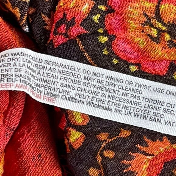 Intimately Free People Casablanca Red Print Halter Dress Sz‎ XS - Picture 11 of 11